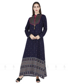 Casual wear IK787 Blue Jalabiya