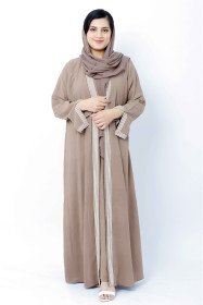 Modern Abaya AIK4016 Brown