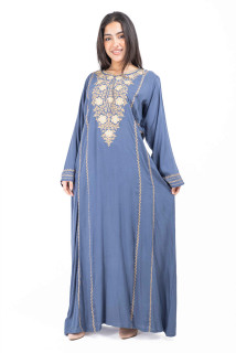 Embellished Occasional Jalabiya IK5306 Grey image