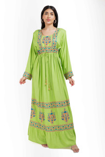 Embroidered Jalabiya IK5110 Green image