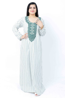 Embroidered Jalabiya IK1141 Green image