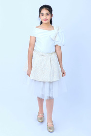 Kids Occasions Dress KIK530 Cream
