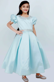 Kids Occasions Dress KIK501 Skyblue