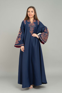 Contrast Embroidered Jalabiya CJ1032 image