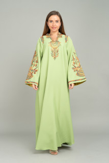 Contrast Embroidered Jalabiya CJ1032 image