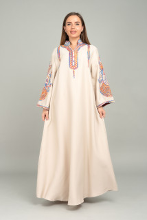 Mandarin Collar Hand Embroidered Jalabiya CJ1044 image