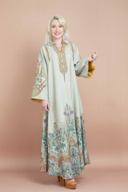 Solid Arabesque Elegance Jalabiya CJ1057