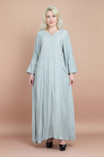 Contrast Embroidered Jalabiya CJ1061 image