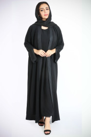 Elegance Piping Modern Abaya AIK6066