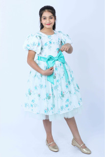 Kids Occasions Dress KIK527 Turquoise image